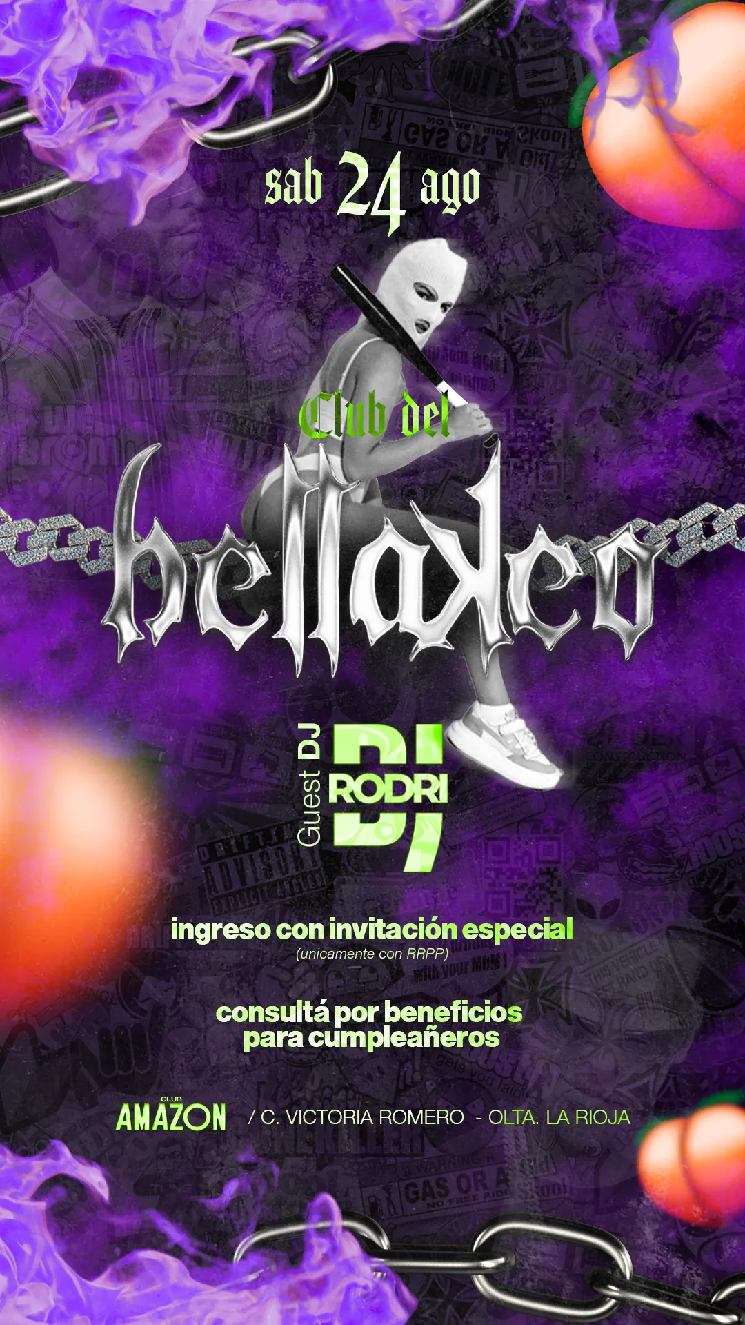 Flyer 'Club del Bellakeo' de Club Amazon.
